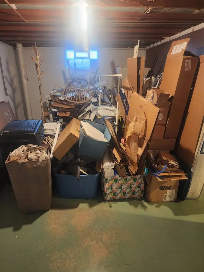 Roll-off dumpster container at job site for Construction Dumpster Rental in Newcastle